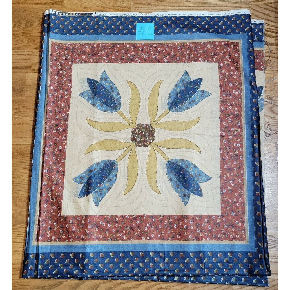 Tulip Panels Atelier Scotchgard Upholstery Fabric Quilting 3 Yards 54 Inch Wide